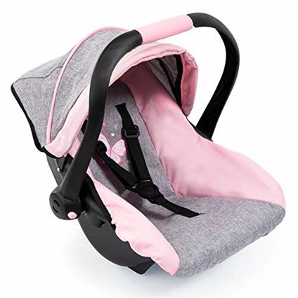 Seggiolino per macchina grigio/rosa. Bayer Design 67933AA