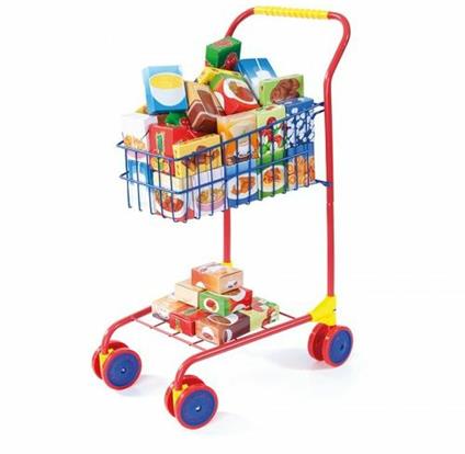 Carrello della Spesa Metallo con accessori. Bayer Design 75002AA