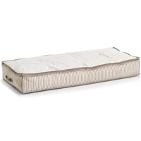 in Tessuto Non Tessuto Zeller 14644   Scatola portaoggetti con Coperchio Stripes Beige 
