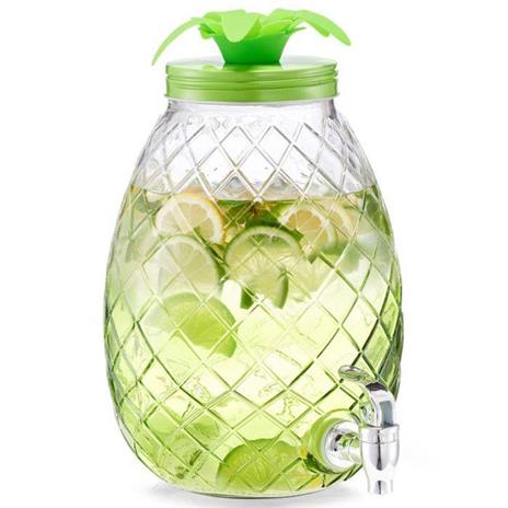 Brocca trasparente per succhi 800ML Acrilico con coperchio Bottiglia con acqua e ghiaccio Succo freddo per Bar Home 