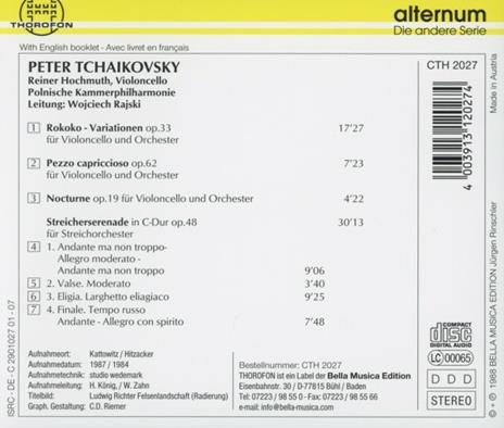 Rokoko - Variationen - CD Audio di Pyotr Ilyich Tchaikovsky - 2