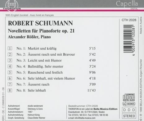 Noveletten - CD Audio di Robert Schumann - 2