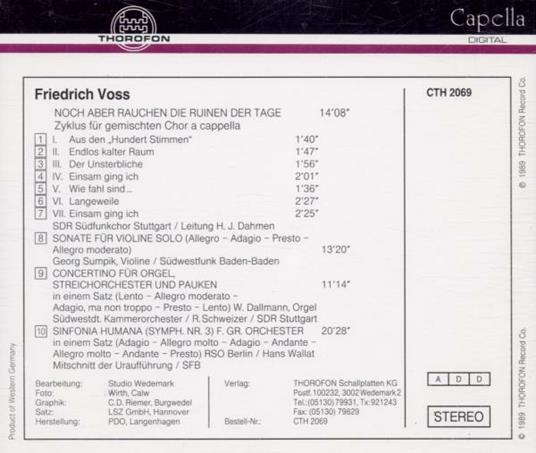 Composer's Potrait - CD Audio di Friedrich Voss - 2