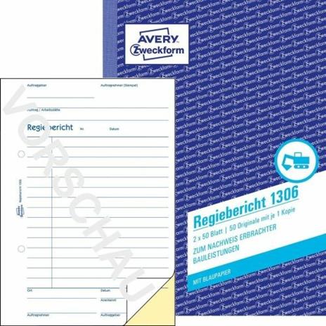 Avery 1306 modulo e libro contabile A5 50 pagine - 3
