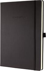 Taccuino Sigel Conceptum Notebook a righe copertina rigida A4. Nero