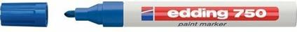 Marcatore permanente a vernice Edding 750 blu punta tonda 2-4 mm
