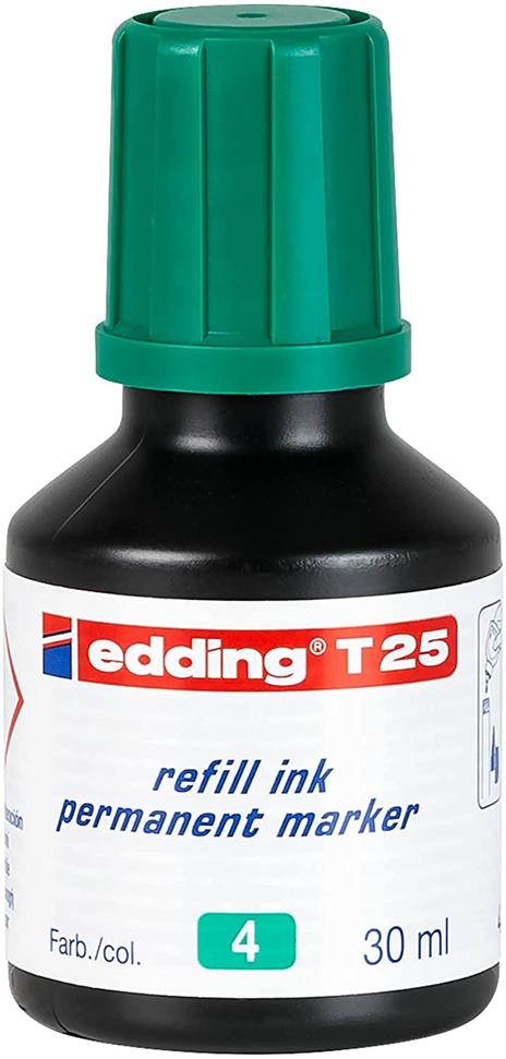 Inchiostro permanente per marcatori Edding nero 30 ml - 5