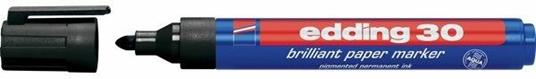 Marcatore permanente universale Edding 30 nero punta tonda 1,5-3 mm