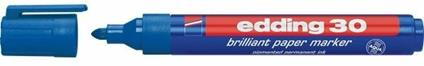 Marcatore permanente universale Edding 30 blu punta tonda 1,5-3 mm