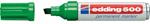 Marcatore permanente Edding 500 verde punta a scalpello 2-7 mm