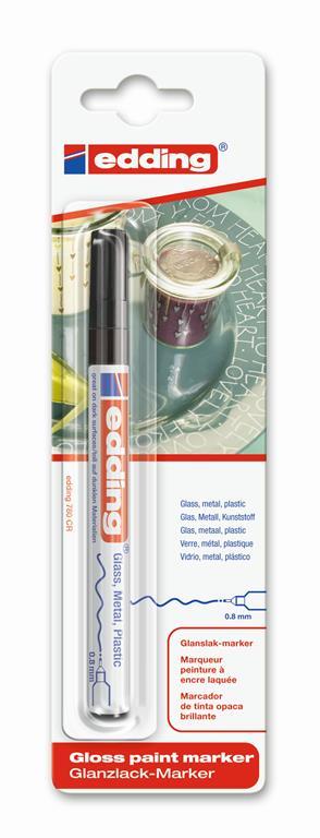 Edding e-780 evidenziatore Nero Punta sottile 1 pezzo(i)