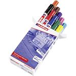 Marcatore permanente edding 3300 10 pz/conf, nero, rosso, blu, verde, giallo, arancione, marrone, viola, rosa, azzurro