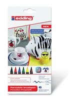 Edding 4200 Nero, Blu, Marrone, Verde, Rosso, Giallo 6 pezzo(i)