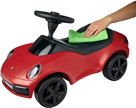 Grande - Auto Porsche 911 - Bambino Rider - Clacson e Volante - Sedile in Pelle - Da 18 Mesi - 5