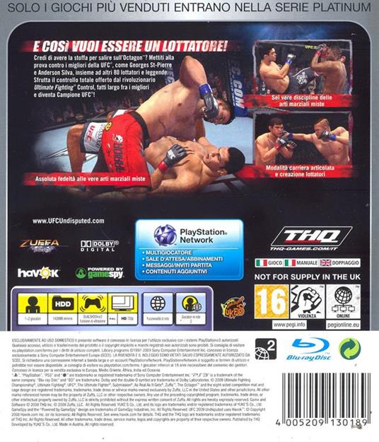 UFC Undisputed 2009 Platinum - 4