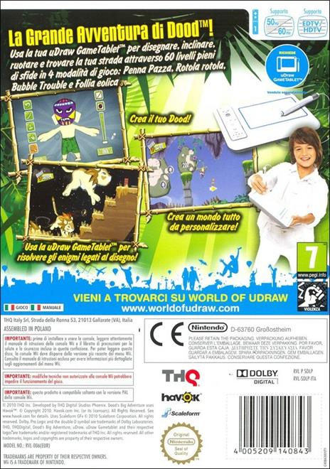 La Grande Avventura Di Dood - uDraw - WII - 11