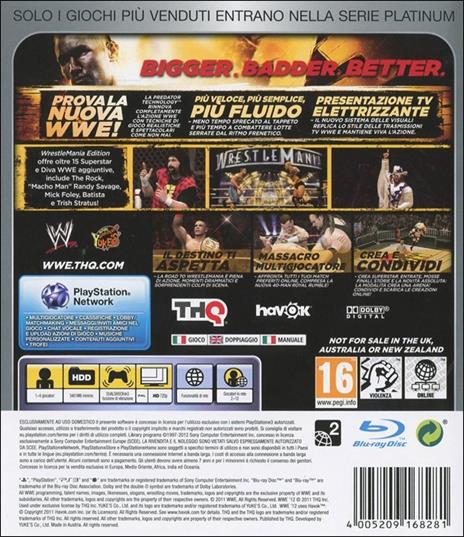 WWE 12 Wrestlemania Edition Platinum - 2