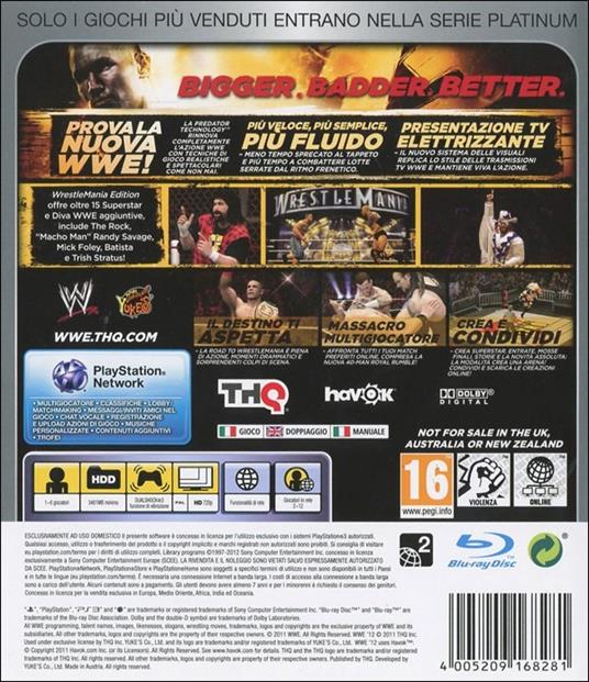 WWE 12 Wrestlemania Edition Platinum - 2