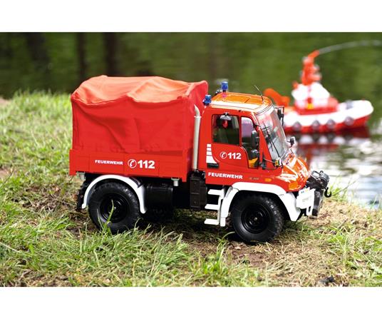 Carson MB Unimog U300 modellino radiocomandato (RC) Camion dei vigili del fuoco Motore elettrico 1:12