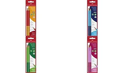 Matite di grafite Faber-Castell Jumbo Grip Two-Tone. Confezione 2 matite