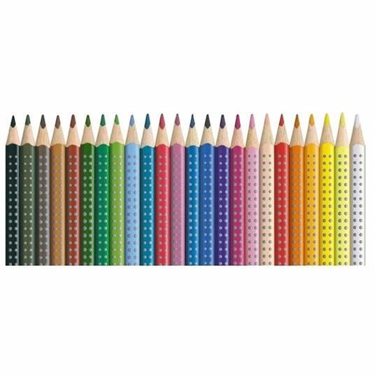 Matite colorate acquerellabili Faber-Castell Colour Grip. Astuccio metallo 24 colori - 3