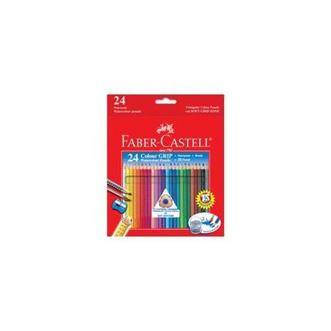 Matite colorate acquerellabili Faber-Castell Colour Grip. Astuccio cartone 24 colori - 2