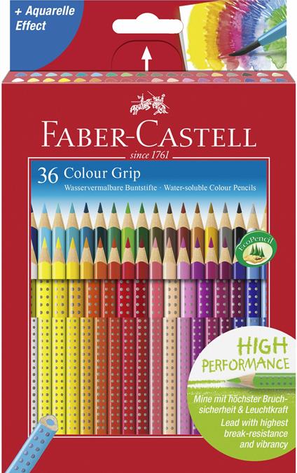 Astuccio in cartone con 36 matite colorate Colour Grip
