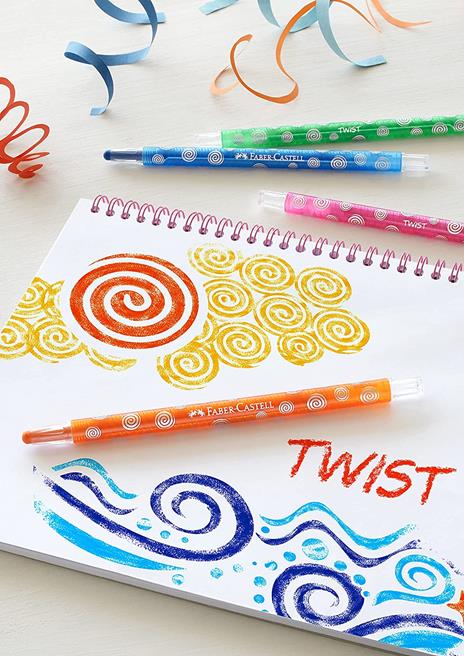 Astuccio cartone 12 pastelli a cera Jumbo Twist - 2