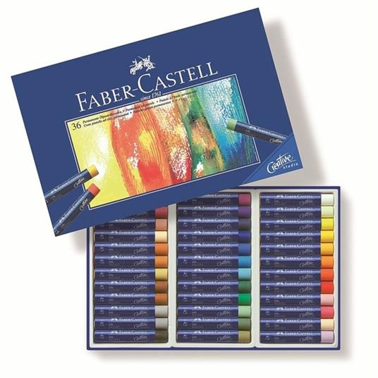 Pastelli a base d'olio Faber-Castell Oil Pastels. Astuccio in cartone 36 colori - 3