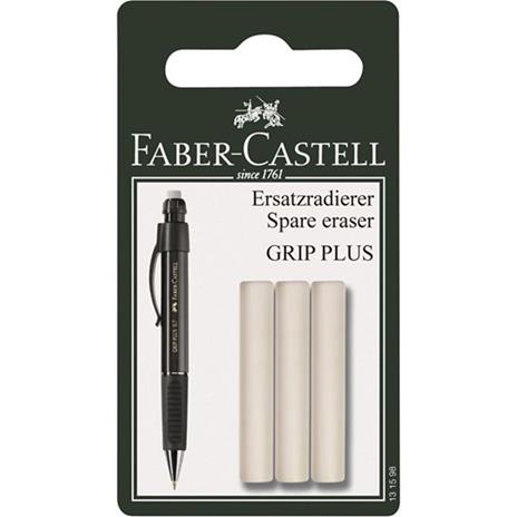 Gommini di ricambio Faber-Castell per portamine Grip Plus. Blister 3 pezzi