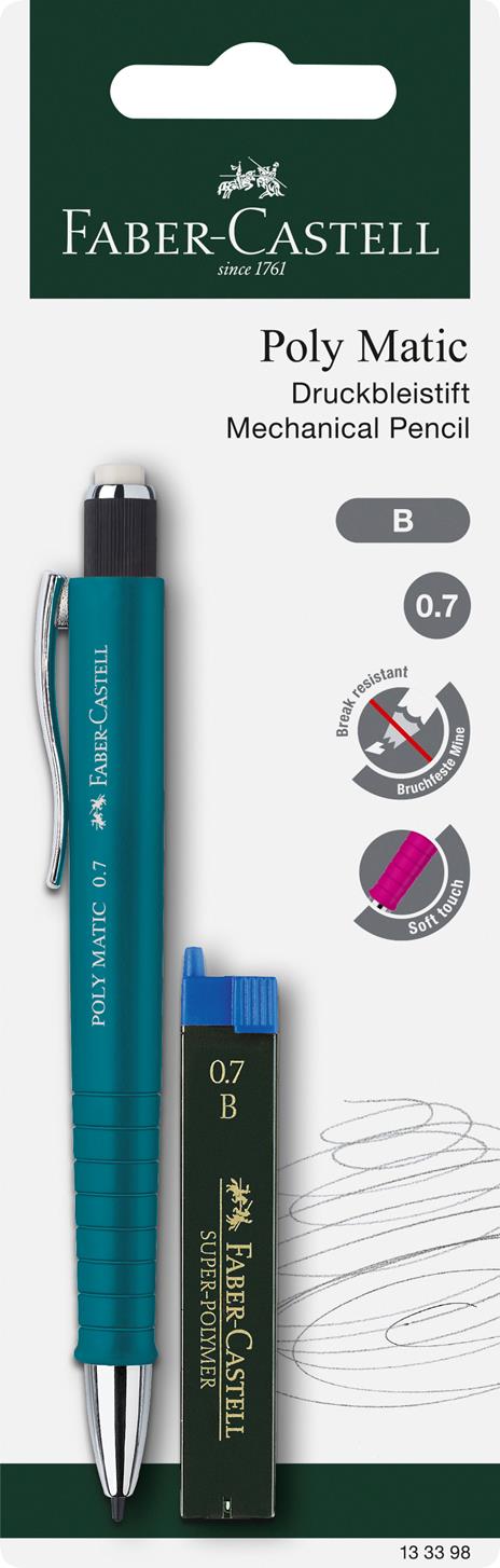 Blister 1 portamine Poly Matic 0.7 mm + mine B - 2