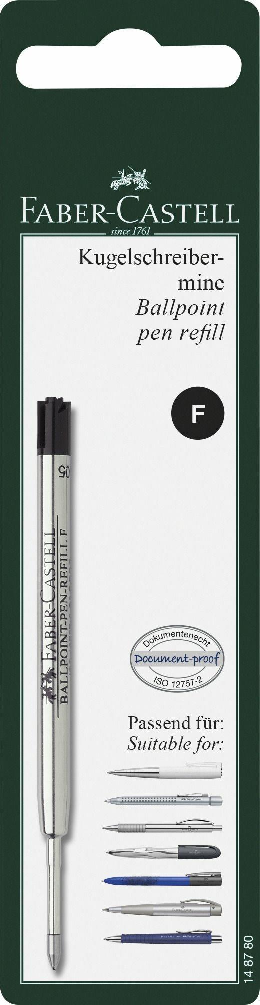 Blister con 1 refill per penna a sfera F Nero