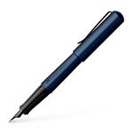 Penna stilografica Hexo blu, M