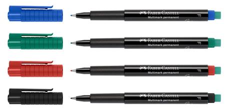Marker Multimark permanente fine blu - 6