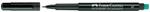Marcatore permanente Faber Castell Multimark nero punta media 1 mm
