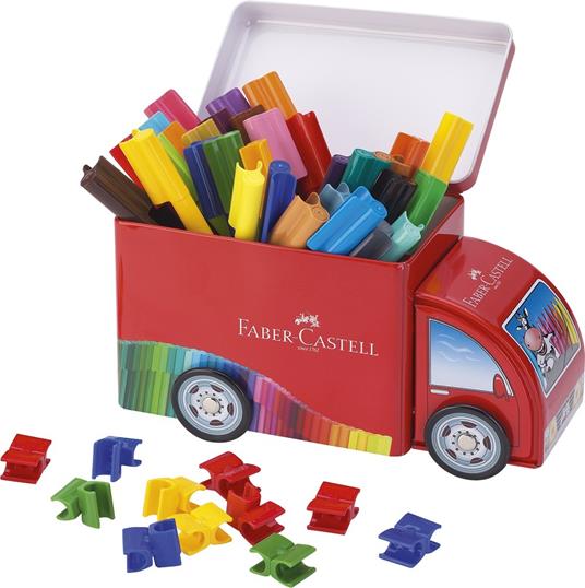 Pennarelli Faber-Castell Connector Pens. Camioncino in latta 33 colori + 10 connettori - 3