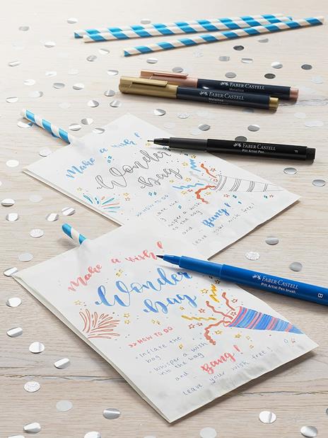 Evidenziatore metallizzato Faber-Castell. Punta da 1,5 mm. Set da 6 - 6