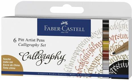 Bustina con 6 Pitt Artst Pen Calligraphy (99-01-72-88-80-75)
