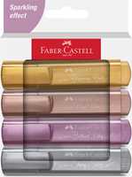 Cartoleria Faber Castell Set Evidenziatori TL 46 Metallic cartone 4x 