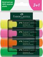 Cartoleria Faber Castell Set Evidenziatori TL 48 bustina cartone 4 Faber-Castell