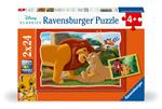 Ravensburger - Puzzle Disney Il Re Leone, Collezione 2x24, 2 Puzzle da 24 Pezzi, Età Raccomandata 4+ Anni