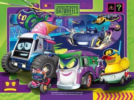 Ravensburger - Puzzle Batwheels, Collezione 4 in a Box, 4 puzzle da 12-16-20-24 Pezzi, Età Raccomandata 3+ Anni - 5