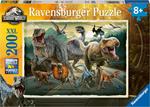 Ravensburger - Puzzle Jurassic World, 200 Pezzi XXL, Età Raccomandata 8+ Anni