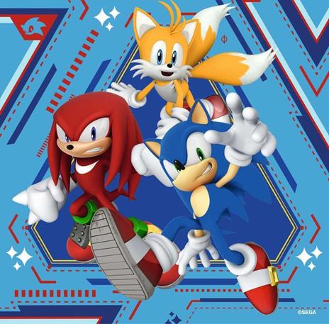 Ravensburger - Puzzle Sonic, Collezione 3x49, 3 Puzzle da 49 Pezzi, Età Raccomandata 5+ Anni - 6