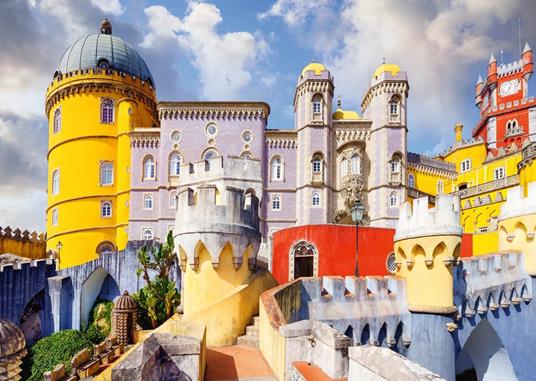 Ravensburger - Puzzle 1000 Pezzi: Beautiful Castles-Palácio Nacional da Pena, Portugal, Puzzle Adulti e +14 anni - 2