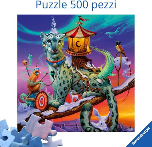 Puzzle Ravensburger Aurora Boreale Square 500 pezzi - 2