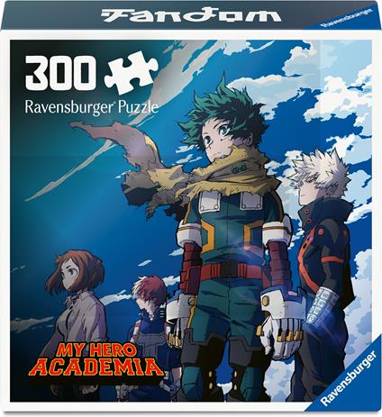 Ravensburger - Puzzle da 300 pezzi, My Hero Academia, Fandom Collection per adulti e bambini 14+