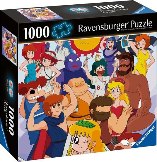 Ravensburger - Puzzle 1000 Pezzi, Pollon 80s, Puzzle Adulti, Regalo per Lui, Puzle Manga per Adulti e Bambini +14 anni
