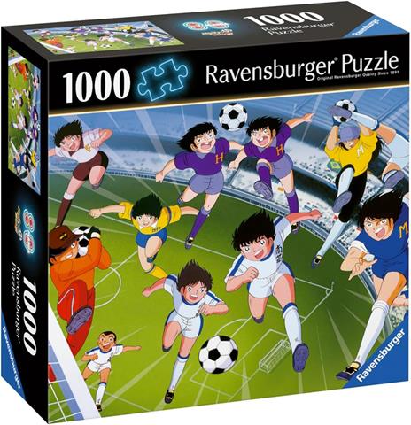 Ravensburger - Puzzle Holly&Benji Puzzle 80s mania, 1000 pezzi square