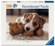 Puzzle Ravensburger Puppies Collection: cagnolino e orsacchiotto 500 pezzi